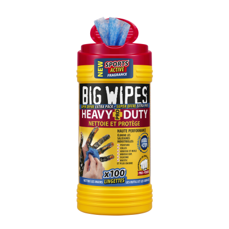 Lingettes Big Wipes Heavy Duty (100 lingettes)