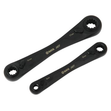 Sata Tools Jeu de 2 clés à cliquet X6 Quadbox™