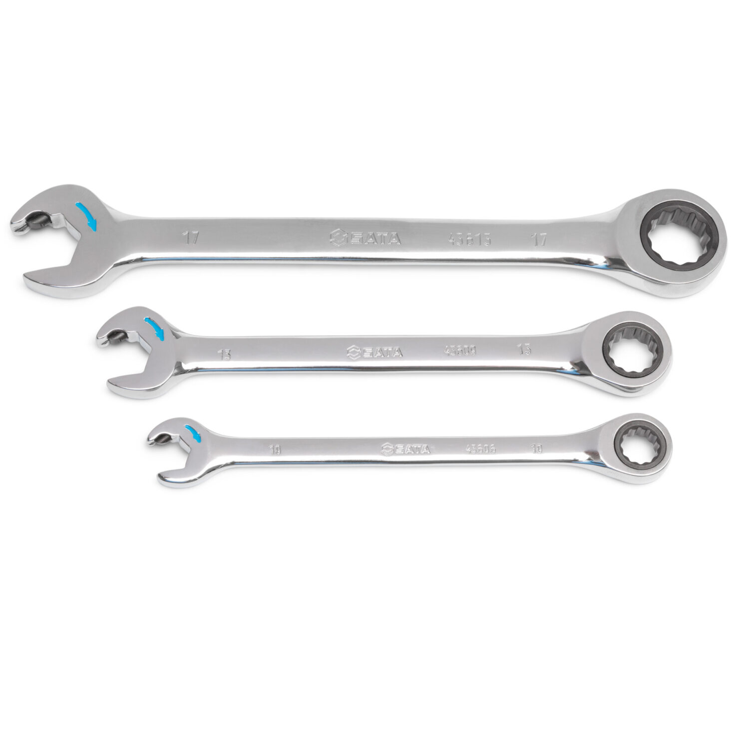 Sata Tools Jeu de 3 clés mixtes cliquet 10-13-17mm