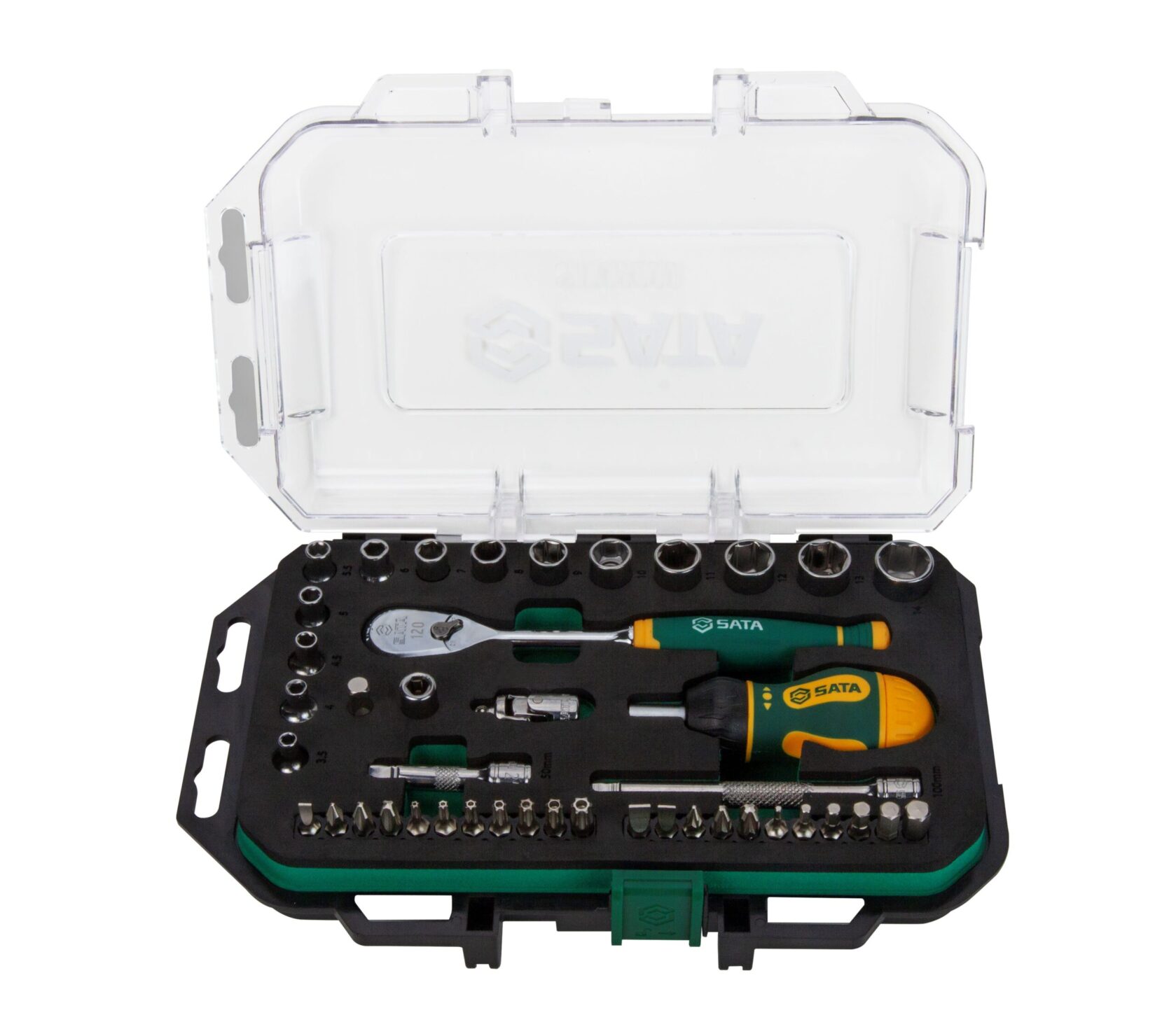 Coffret 1/4 cliquet 120 dents 49 pièces