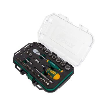 Sata Tools Coffret 1/4'' cliquet 120 dents 49 pièces
