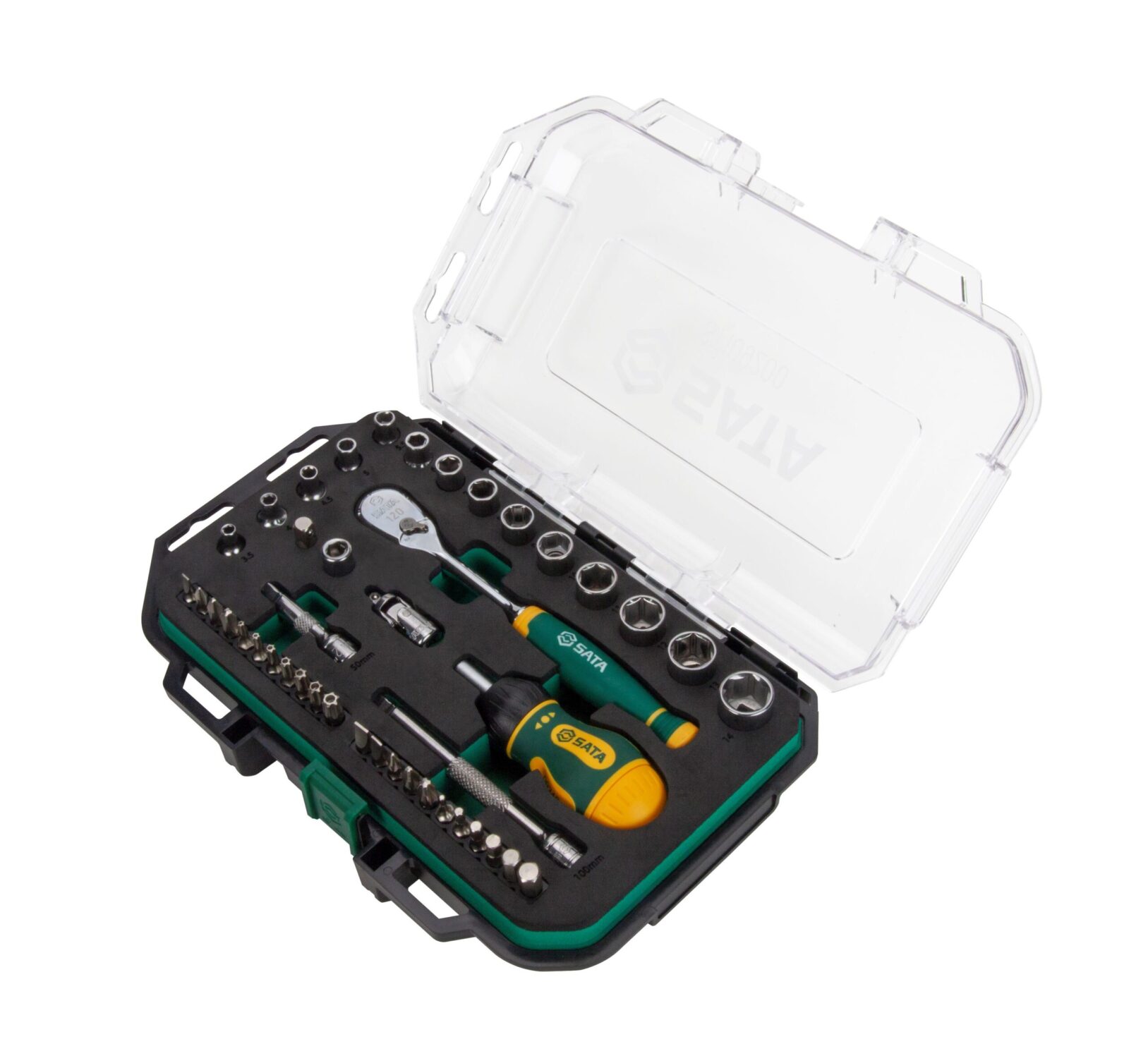 Sata Tools Coffret 1/4'' cliquet 120 dents 49 pièces